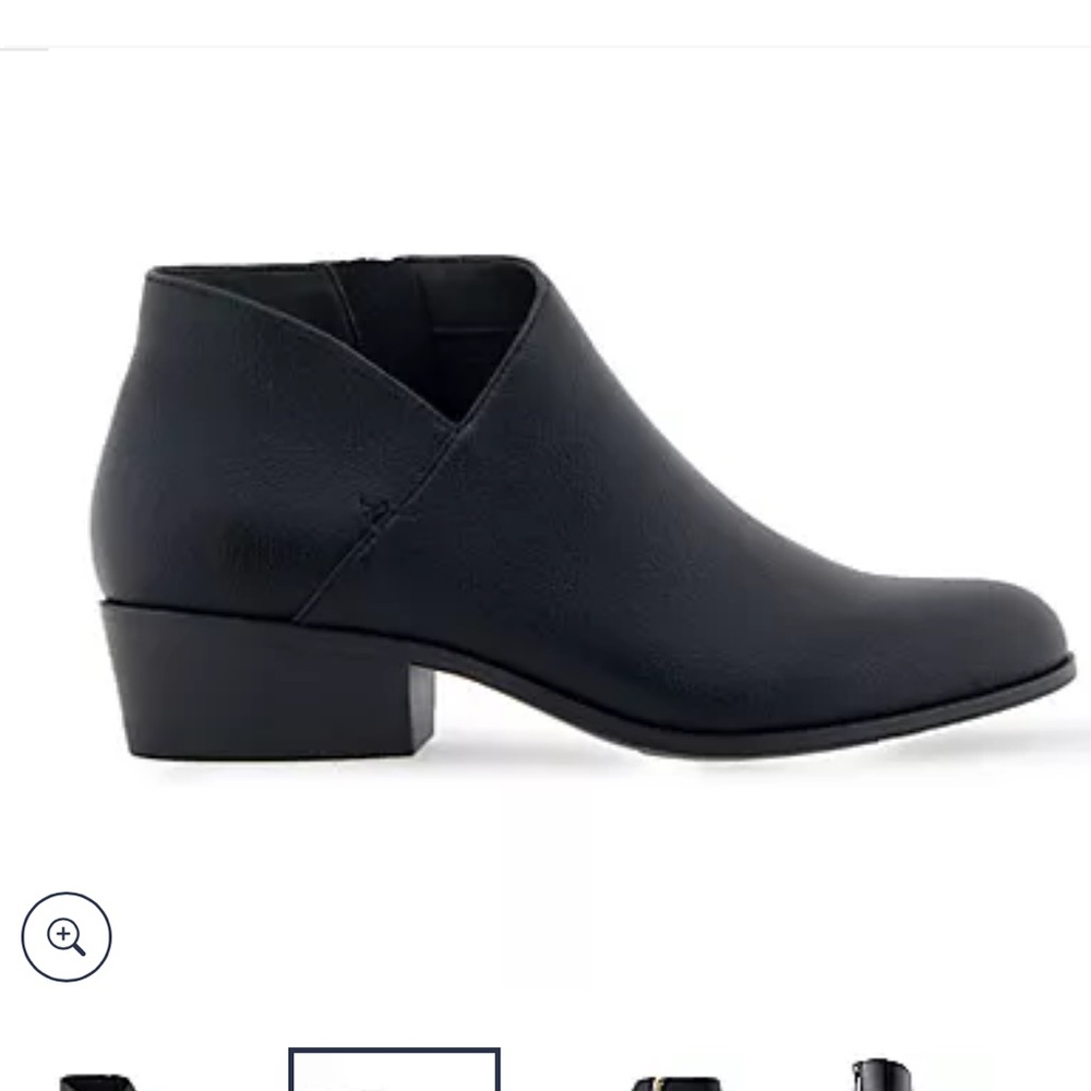Aerosoles Cut Out Detail Ankle Boot Cayu Women’s Size 6.5